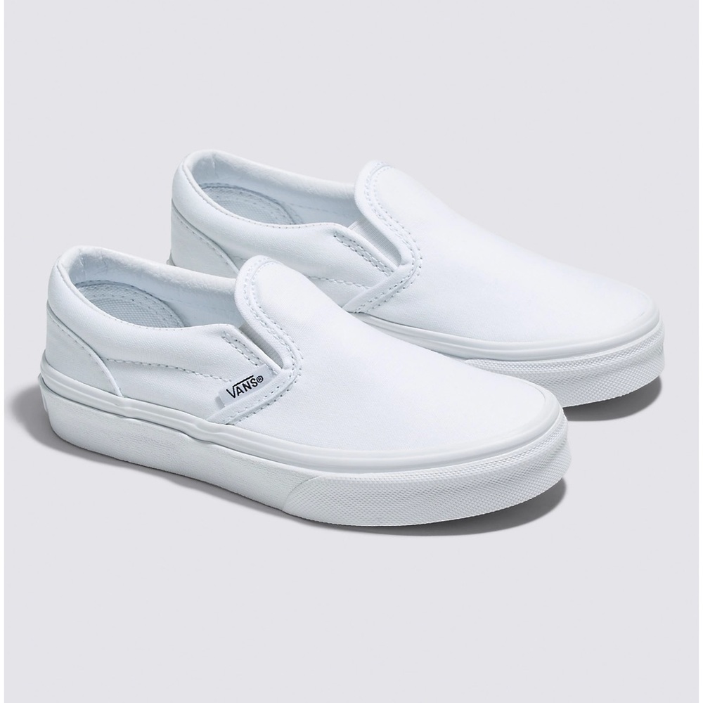 White vans slip on - brand new never worn, (no tags no box.)